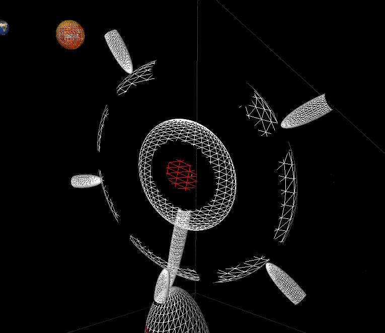 Auto model front wireframe